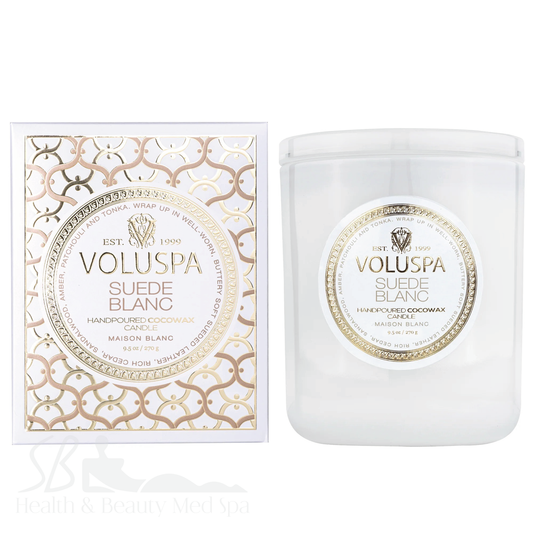 Voluspa Suede Blanc Classic Candle